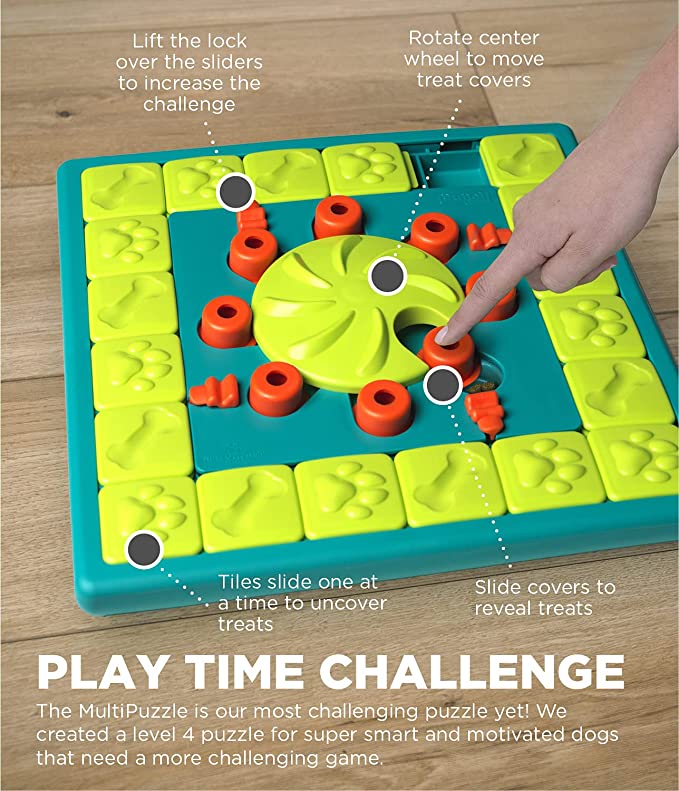 MultiPuzzle インタラクティブ ドッグ トリート パズル おもちゃ