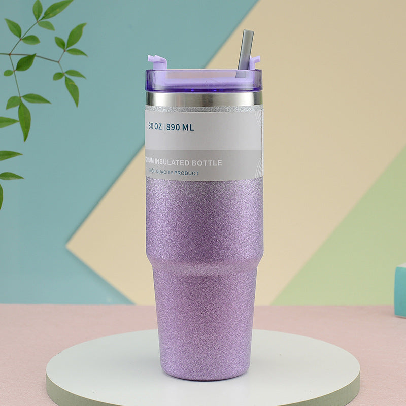 Stainless Steel Tumbler with Straw