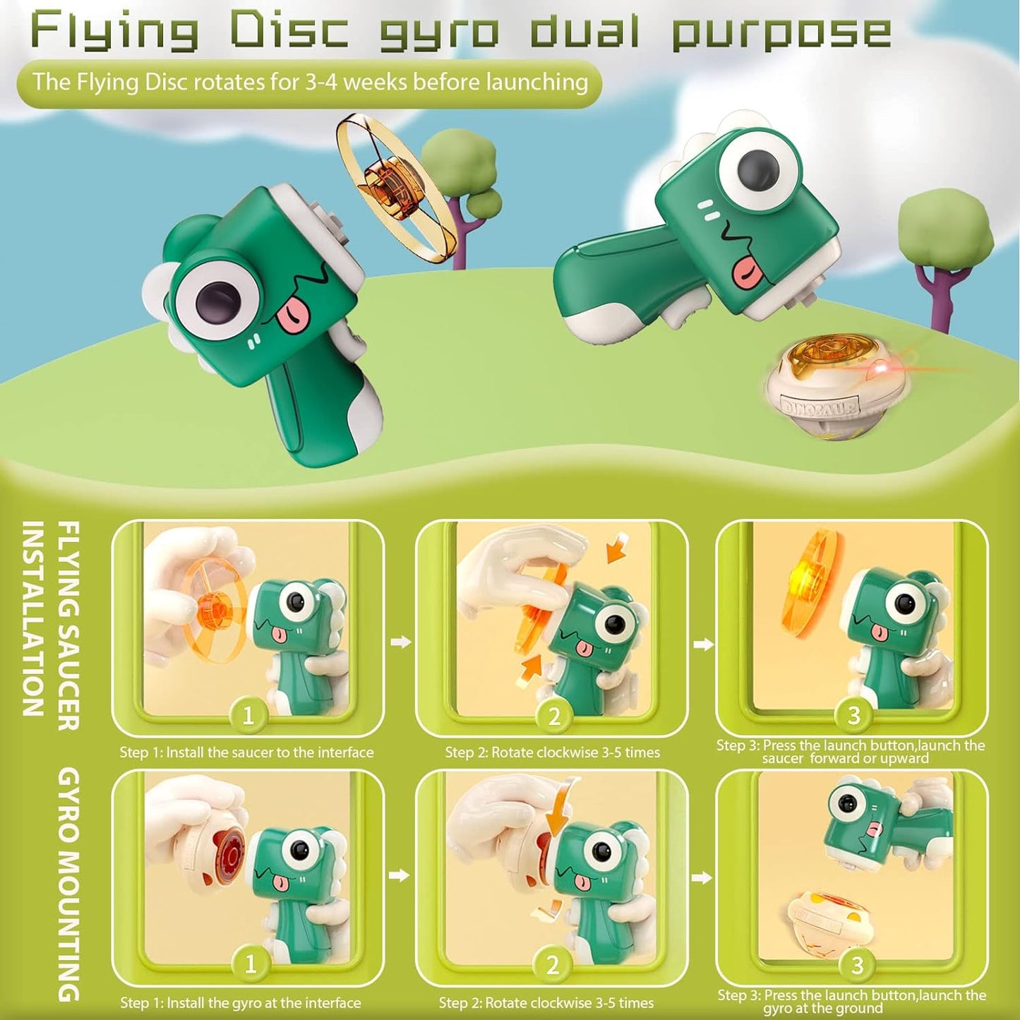 Flying Disc Launcher Toy For Cat