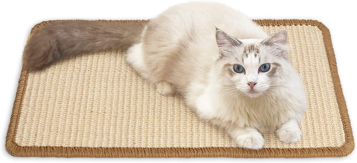 Esteras naturales para rascar gatos de sisal,