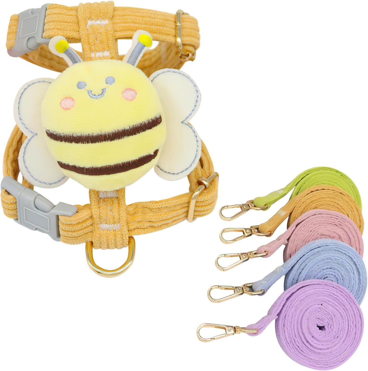 Cat Harness and Leash Set Escape Proof Adjustable Cat Harnesses & Leashes for Walking