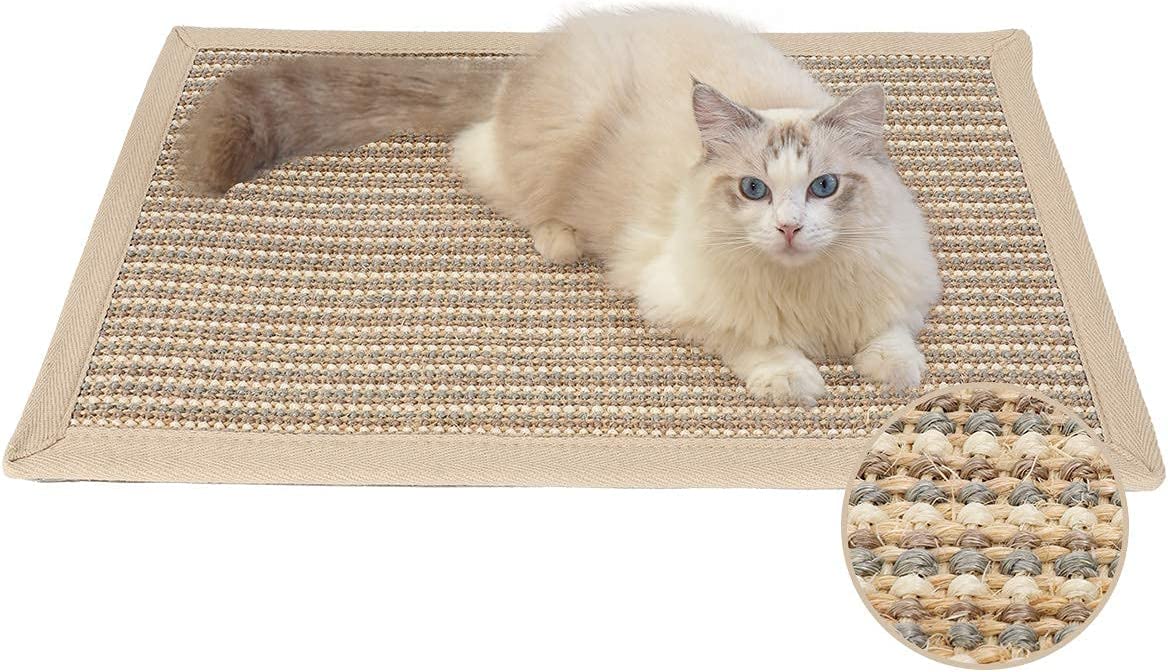 Esteras naturales para rascar gatos de sisal,