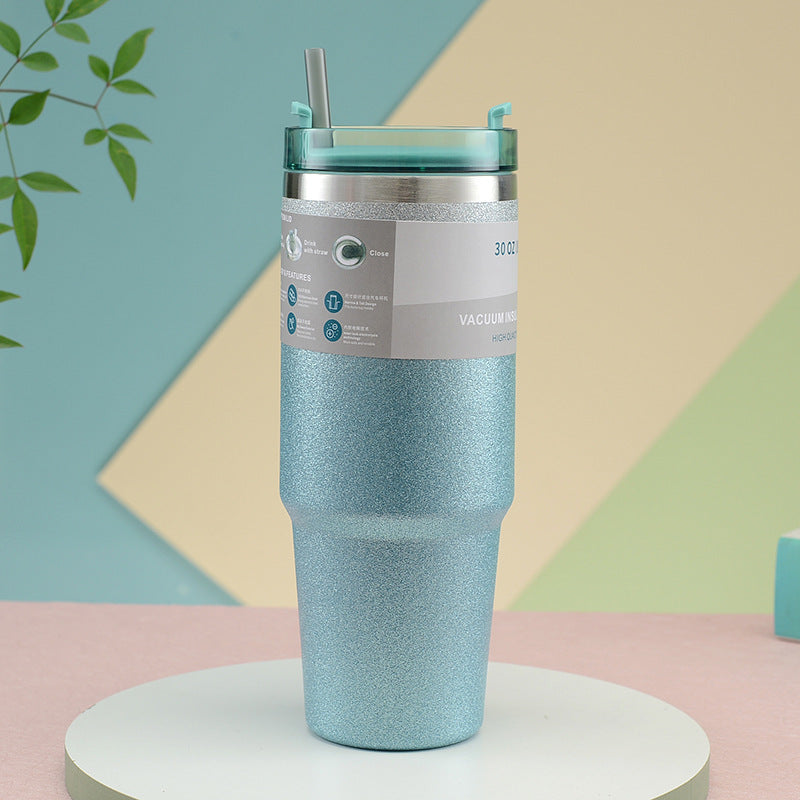 Stainless Steel Tumbler with Straw